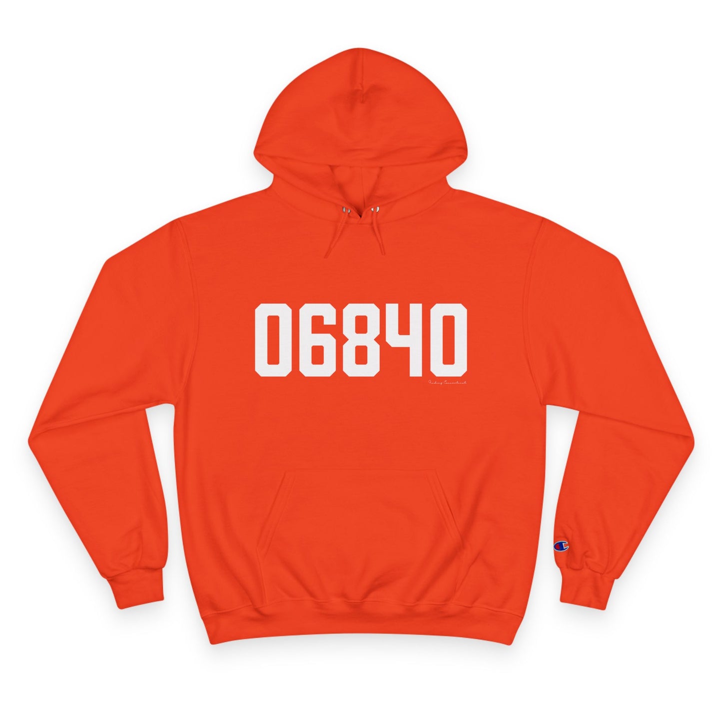 06840 New Canaan CT Zip Code Champion Hoodie Sweatshirt