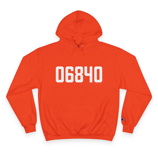 06840 New Canaan CT Zip Code Champion Hoodie Sweatshirt