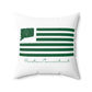 Preston Connecticut St. Patrick’s Day Flag Spun Polyester Square Pillow