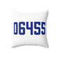 06455 Middlefield Connecticut Zip Code Spun Polyester Square Pillow