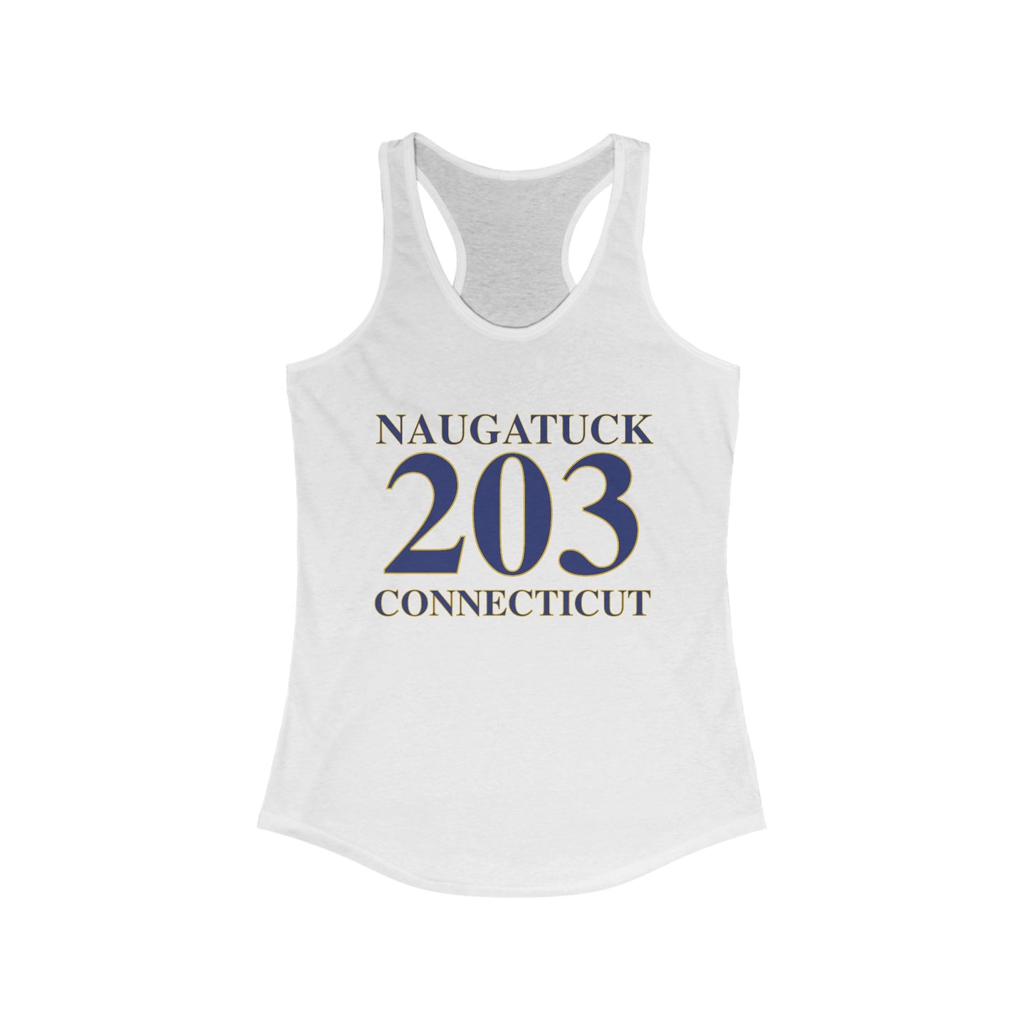 Naugatuck 203 Connecticut Women's Ideal Racerback Tank