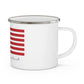 Griswold Connecticut Flag Enamel Camping Mug