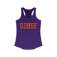 Goose Zip Code - Orange  & Green Women's Ideal Racerback Tank Top