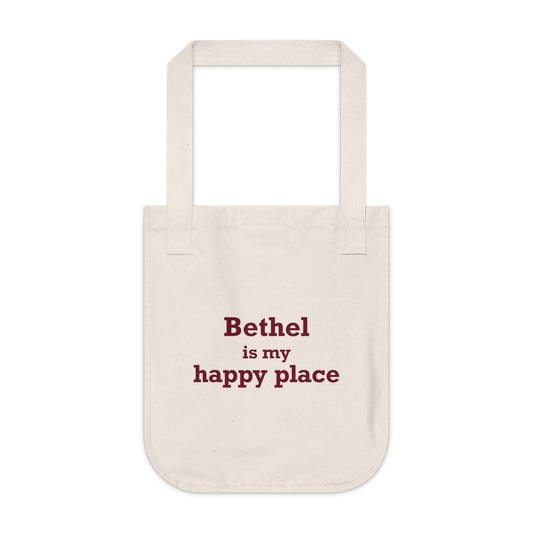 Bethel Is My Happy Place Organic Canvas Tote Bag