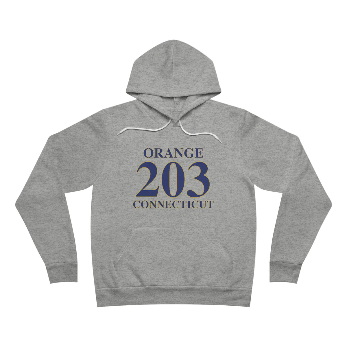 Orange 203 Connecticut Unisex Sponge Fleece Pullover Hoodie