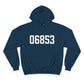 06853 Norwalk CT Zip Code Champion Hoodie Sweatshirt