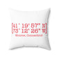 Monroe Coordinates Spun Polyester Square Pillow