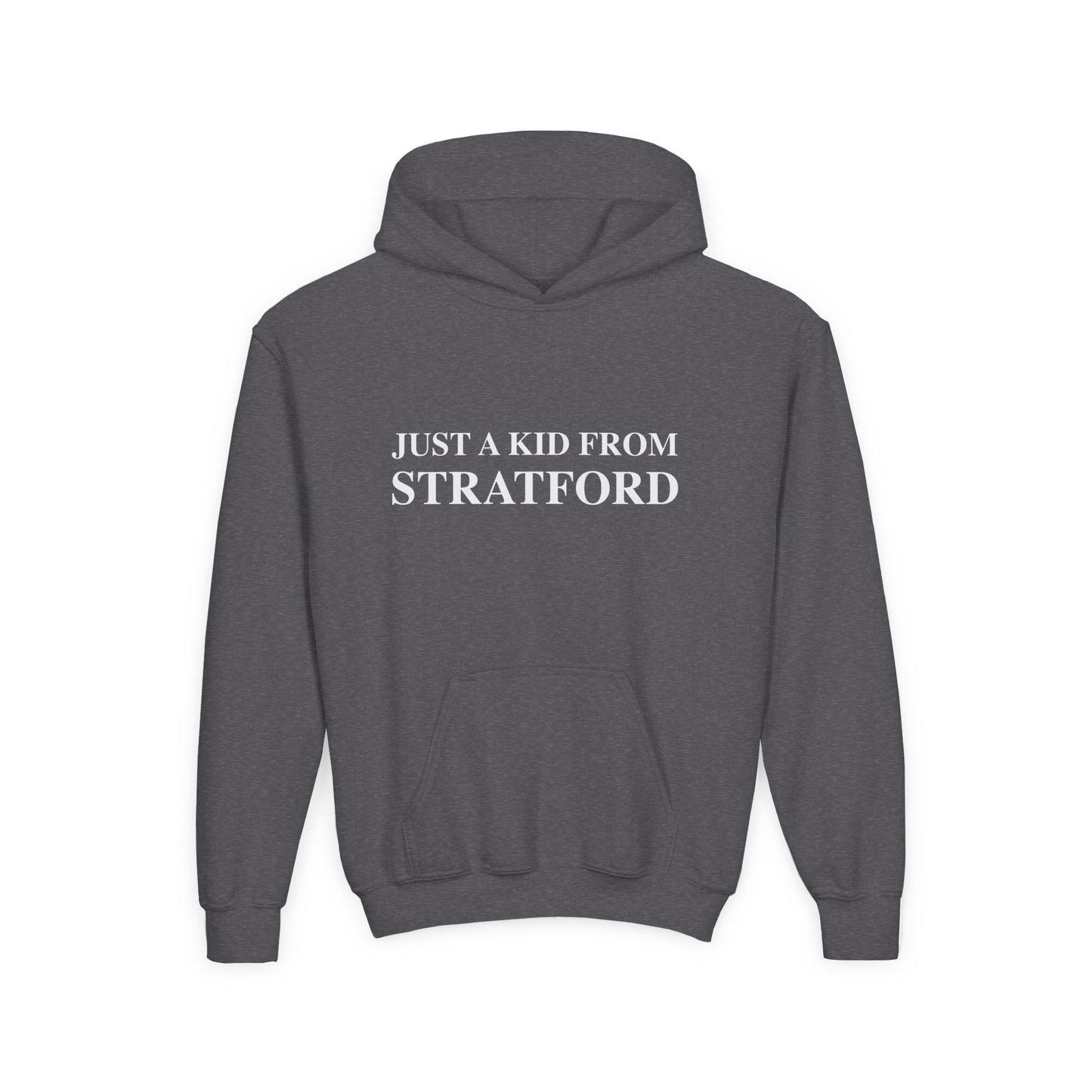 Just a kid from Stratford Youth Heavy Blend Hooded Sweatshirt