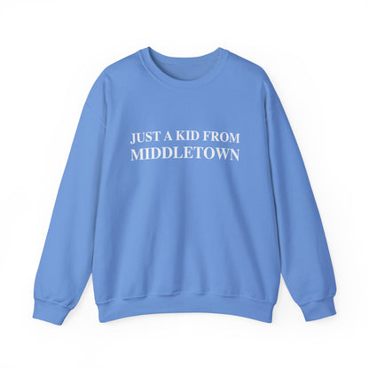 Just a kid from Middletown Unisex Heavy Blend™ Crewneck Sweatshirt