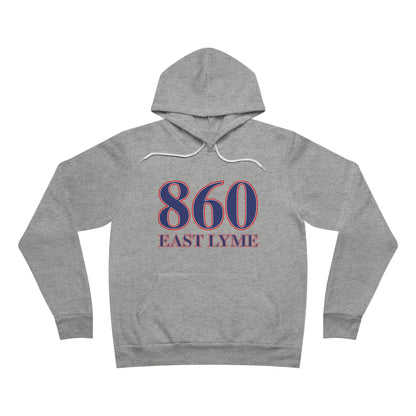 860 East Lyme Red White & Blue Unisex Sponge Fleece Pullover Hoodie