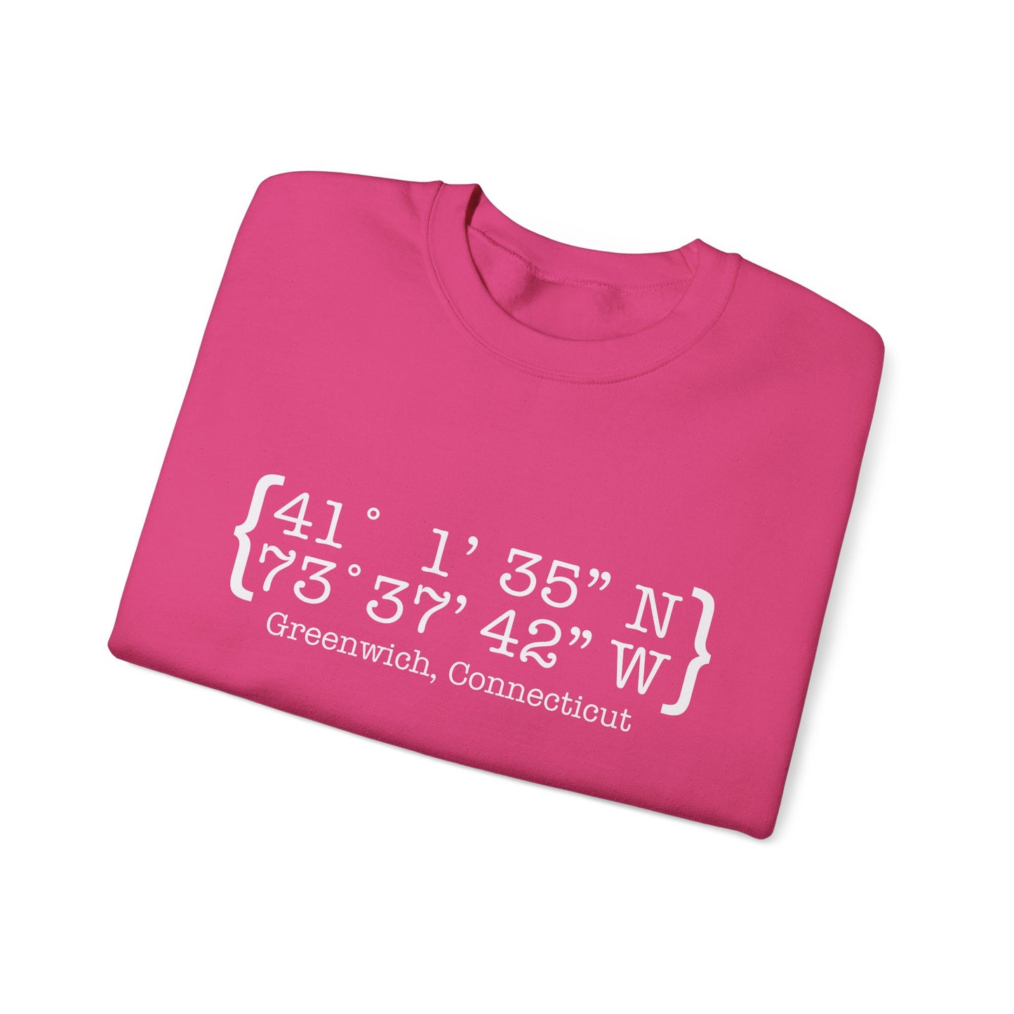 Greenwich Coordinates Unisex Heavy Blend™ Crewneck Sweatshirt