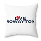 Love Rowayton Spun Polyester Square Pillow