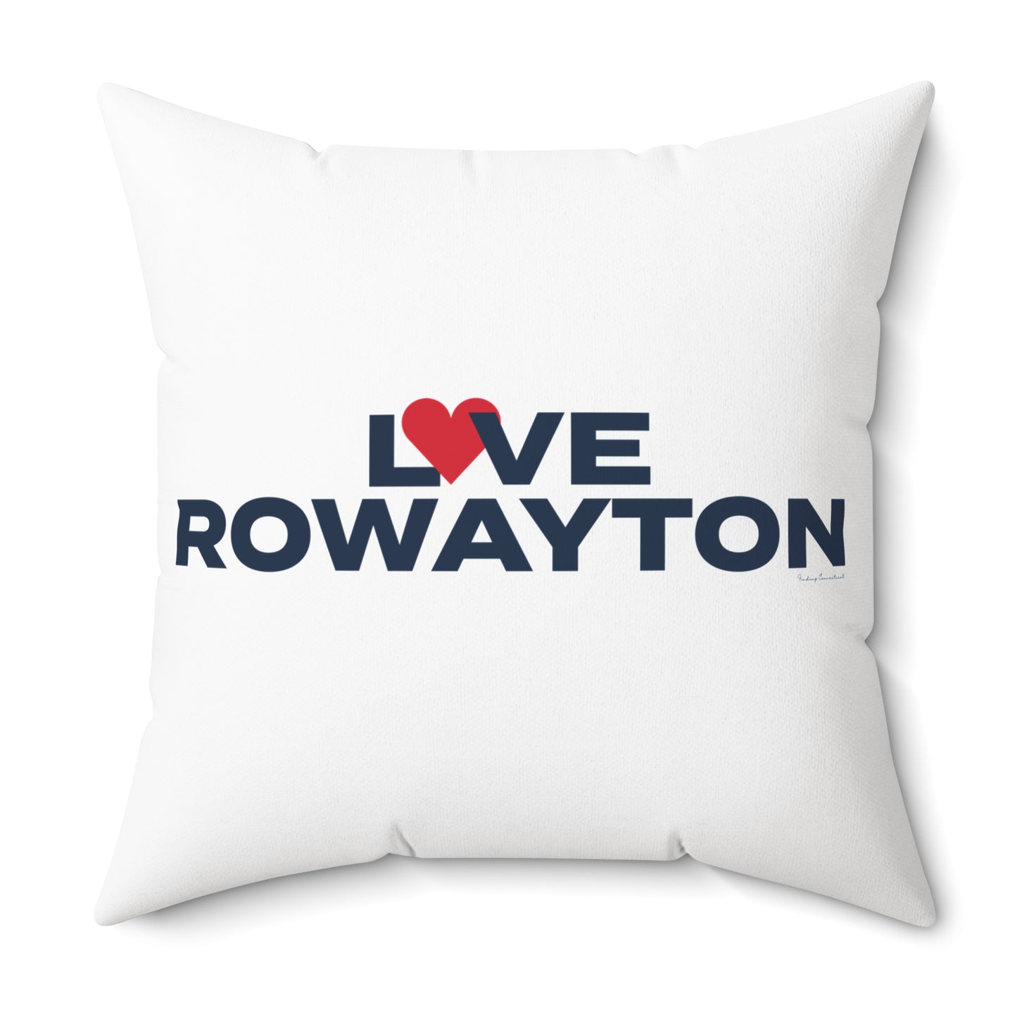 Love Rowayton Spun Polyester Square Pillow