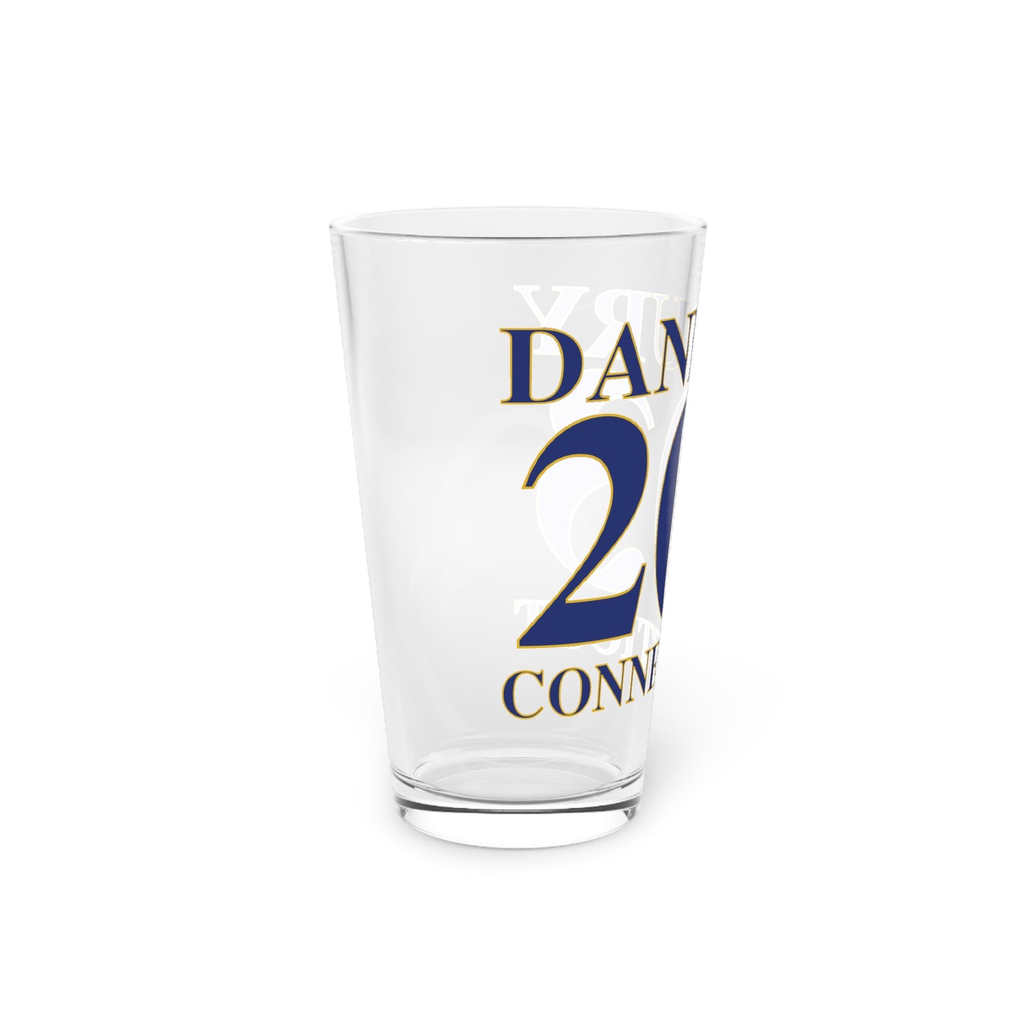 Danbury 203 Connecticut Pint Glass, 16oz