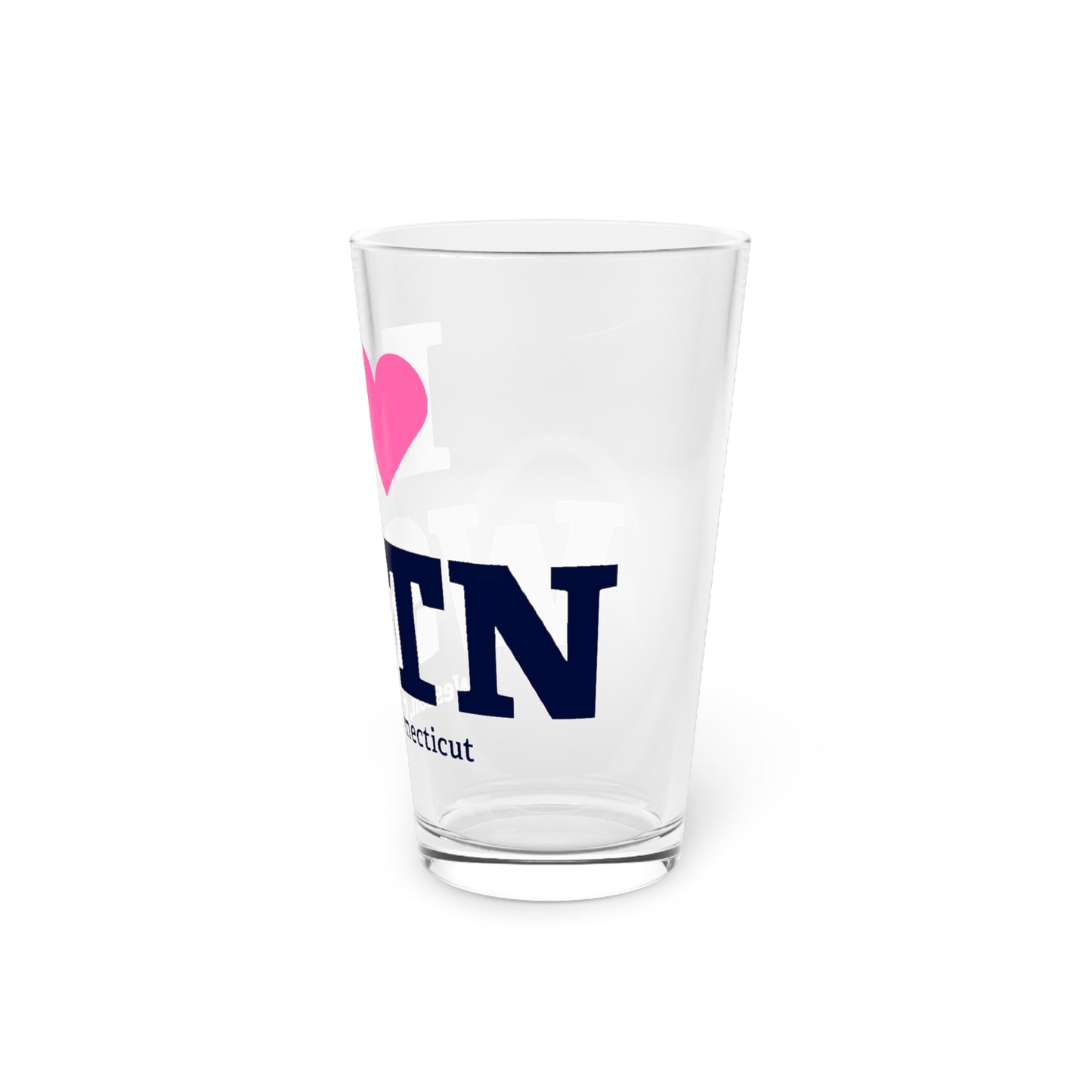 I Heart WSTN Pint Glass, 16oz