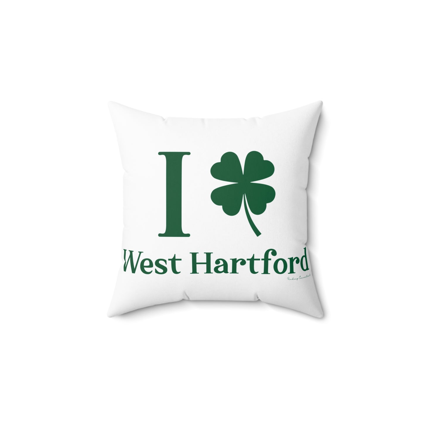 I Clover West Hartford Spun Polyester Square Pillow