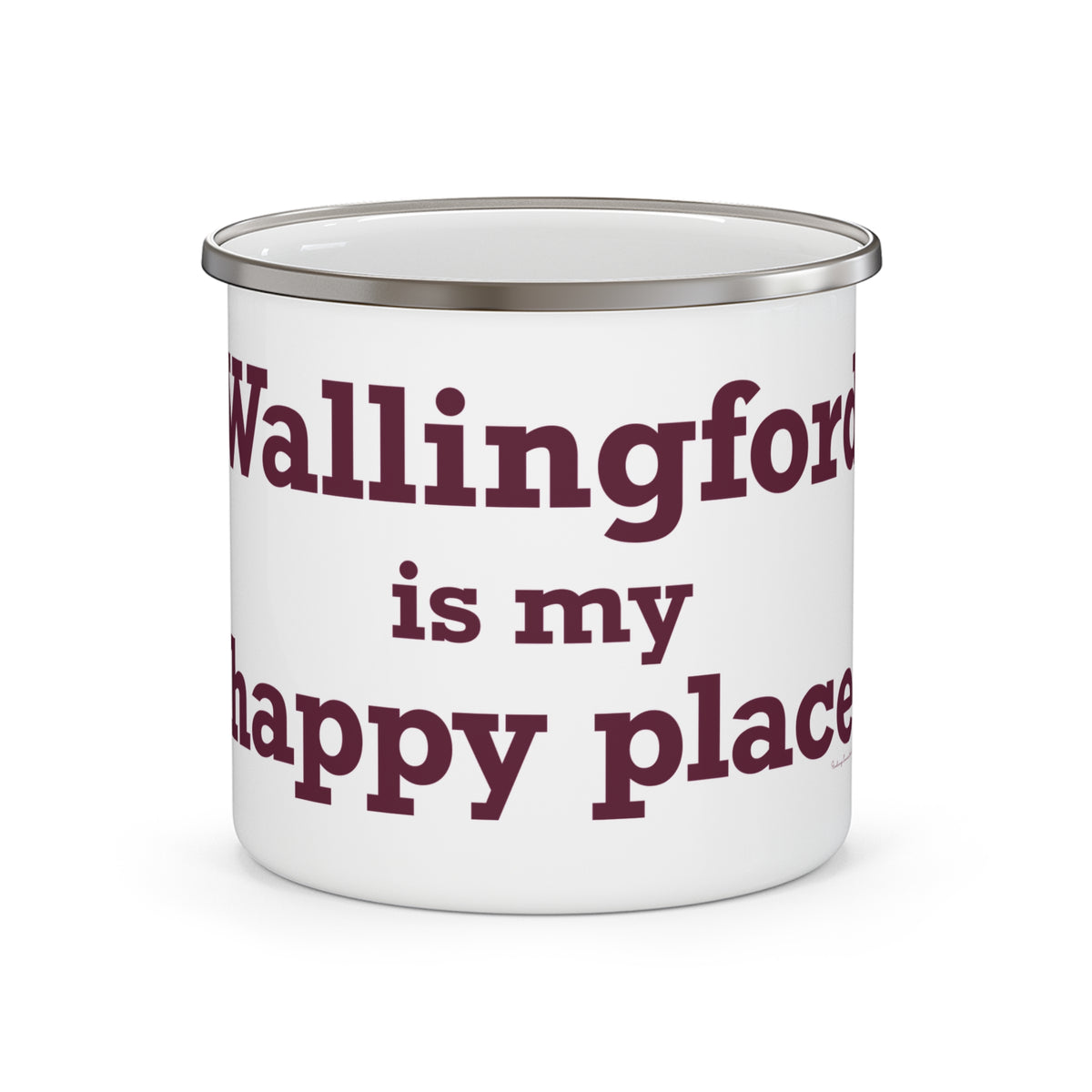 Wallingford is My Happy Place Enamel Camping Mug