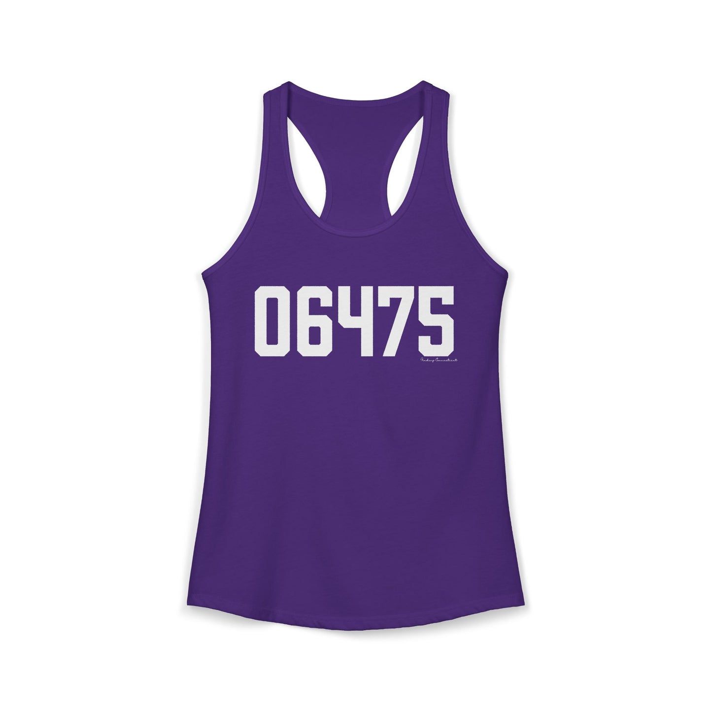 06475 Old Saybrook CT Zip Code Women's Ideal Racerback Tank Top