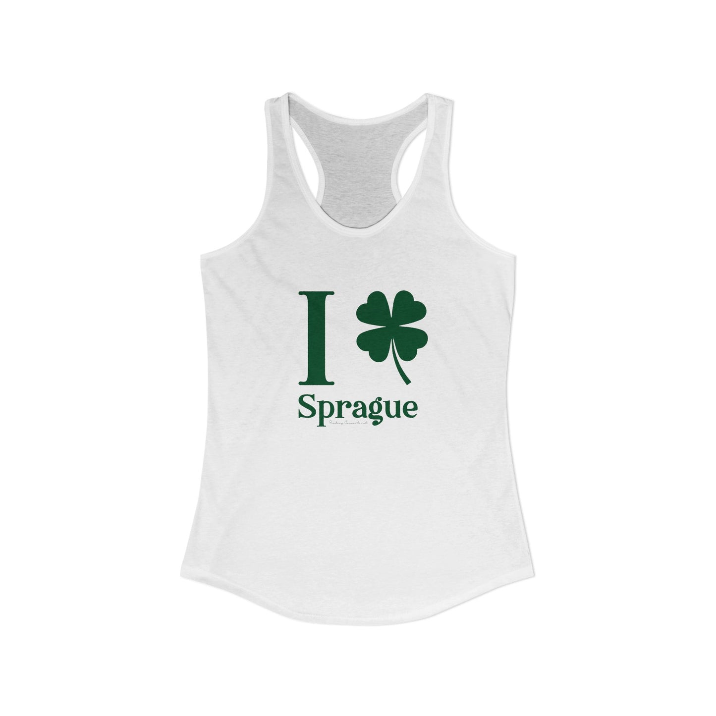 I Clover Sprague Women's Ideal Racerback Tank Top