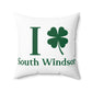 I Clover South Windsor Spun Polyester Square Pillow