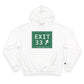 Vintage Exit 33 Merritt Parkway Sign Champion Hoodie