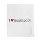 I Heart Southport. Velveteen Plush Blanket