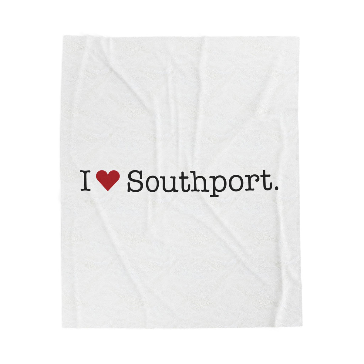 I Heart Southport. Velveteen Plush Blanket