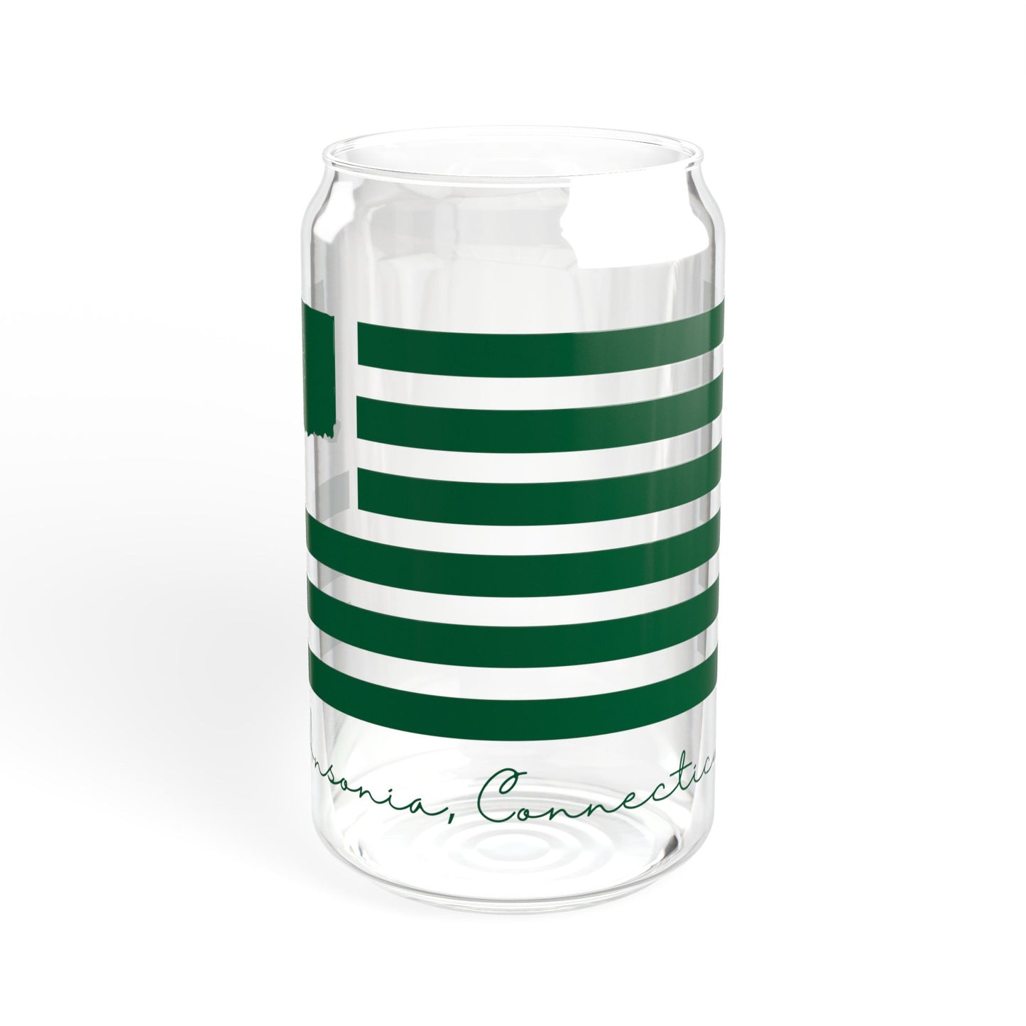 Ansonia Connecticut St. Patrick’s Day Flag Sipper Glass, 16oz
