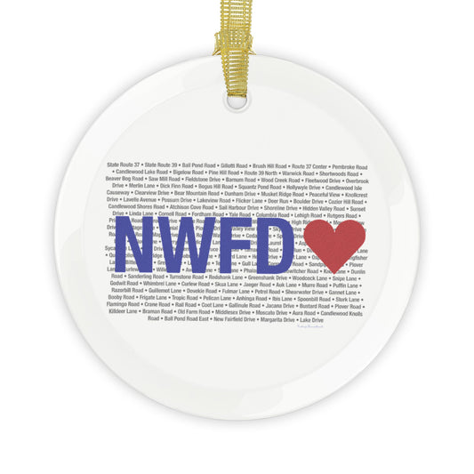 New Fairfield Love Glass Ornaments