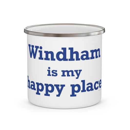 Windham is My Happy Place Enamel Camping Mug