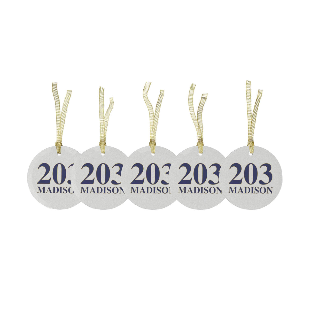 203 Madison Glass Ornaments