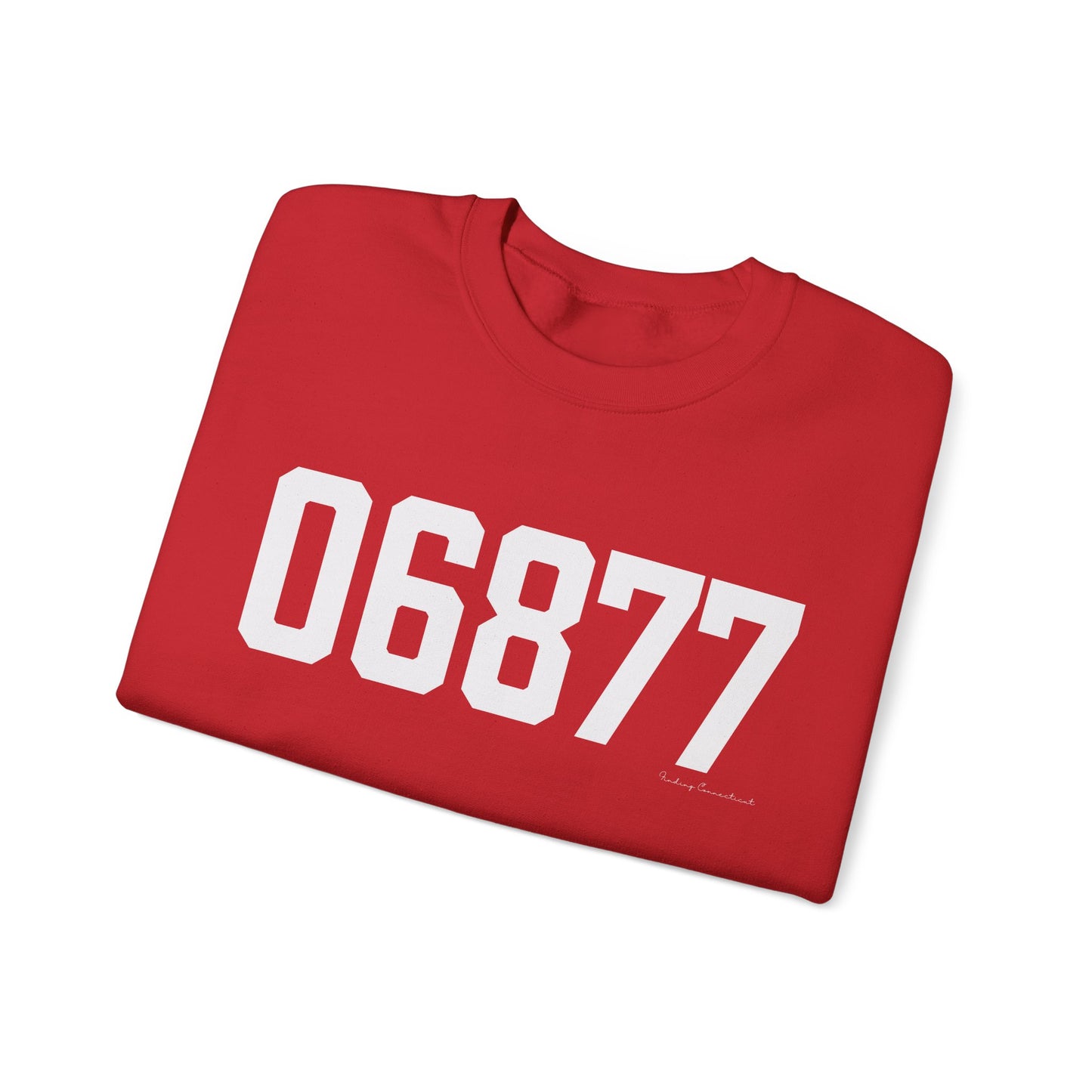 06877 Ridgefield CT Zip Code Unisex Heavy Blend™ Crewneck Sweatshirt