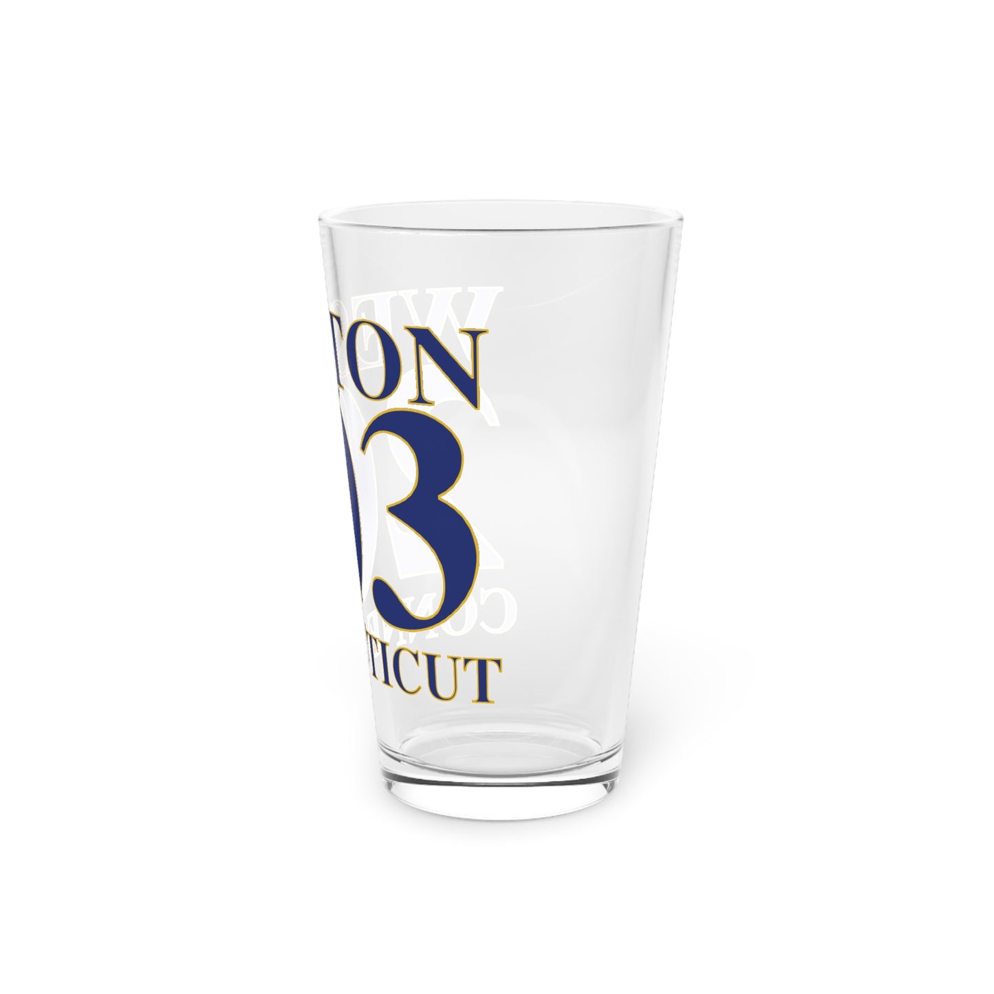 Weston 203 Connecticut Pint Glass, 16oz
