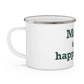 Morris is My Happy Place Enamel Camping Mug