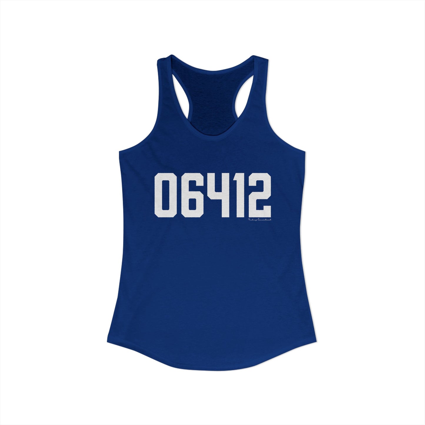06412 Chester CT Zip Code Women's Ideal Racerback Tank Top