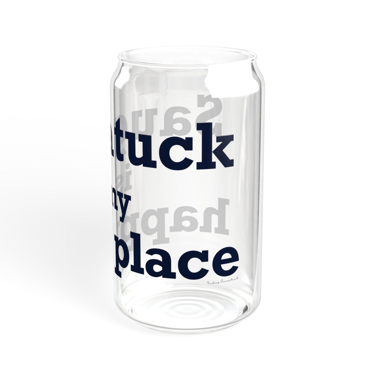 Saugatuck Is My Happy Place Sipper Glass, 16oz
