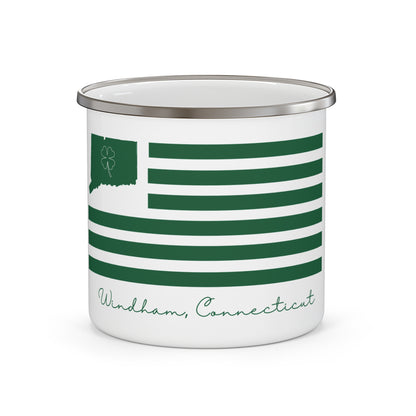 Windham Connecticut St. Patrick’s Day Flag Enamel Camping Mug