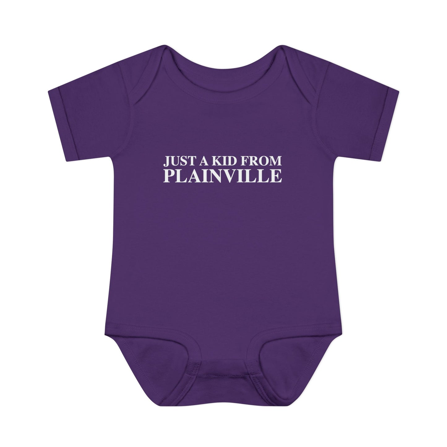Just a kid from Plainville Infant Baby Rib Bodysuit