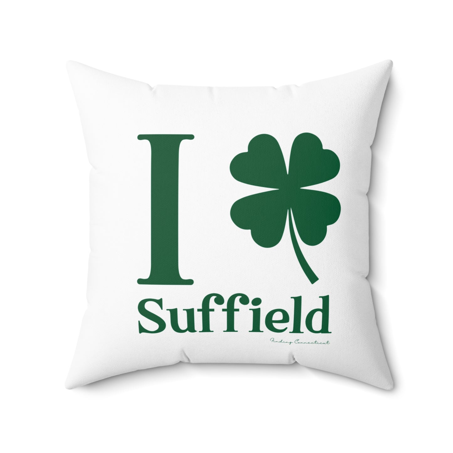 I Clover Suffield Spun Polyester Square Pillow