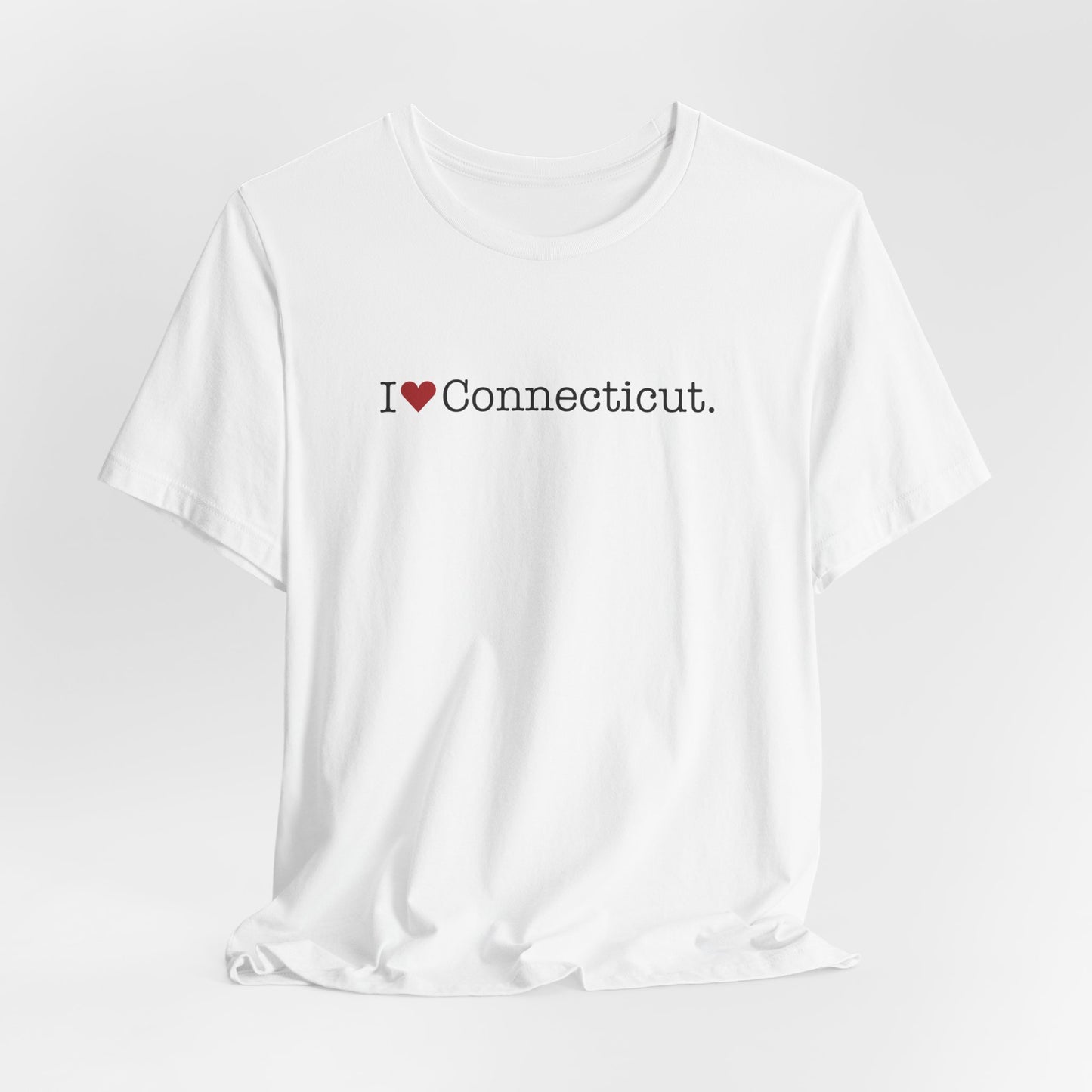 I Heart Connecticut. Unisex Jersey Short Sleeve T-Shirt