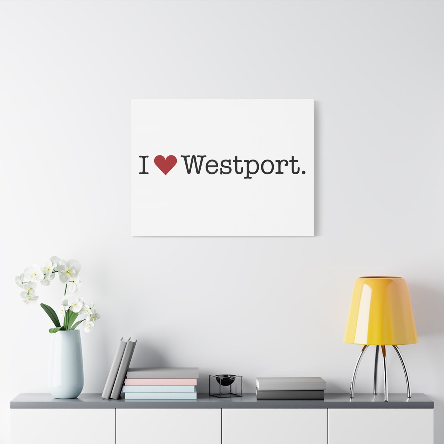 I Heart Westport. Matte Canvas, Stretched, 1.25"