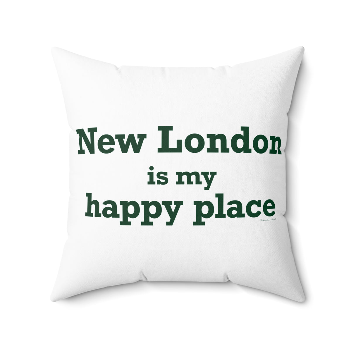 New London is My Happy Place Spun Polyester Square Pillow