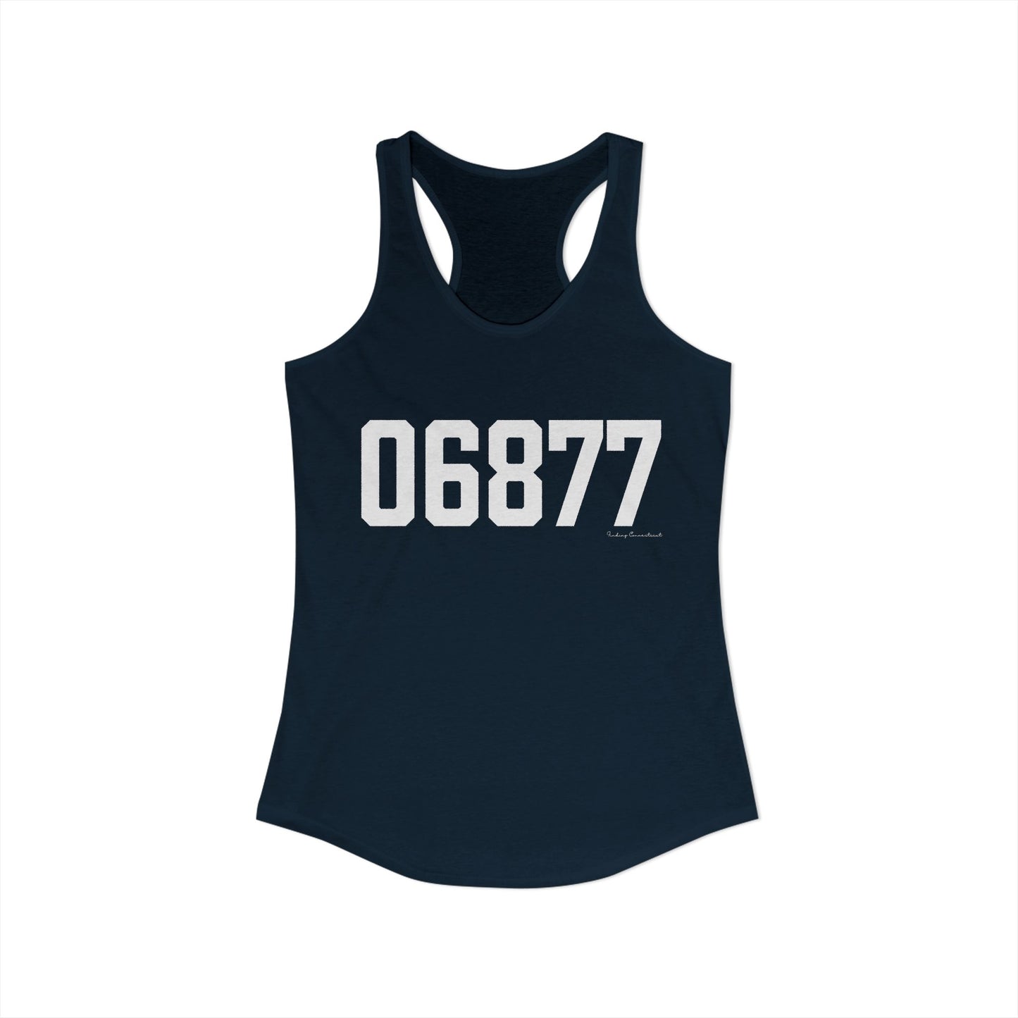 06877 Ridgefield CT Zip Code Women's Ideal Racerback Tank Top