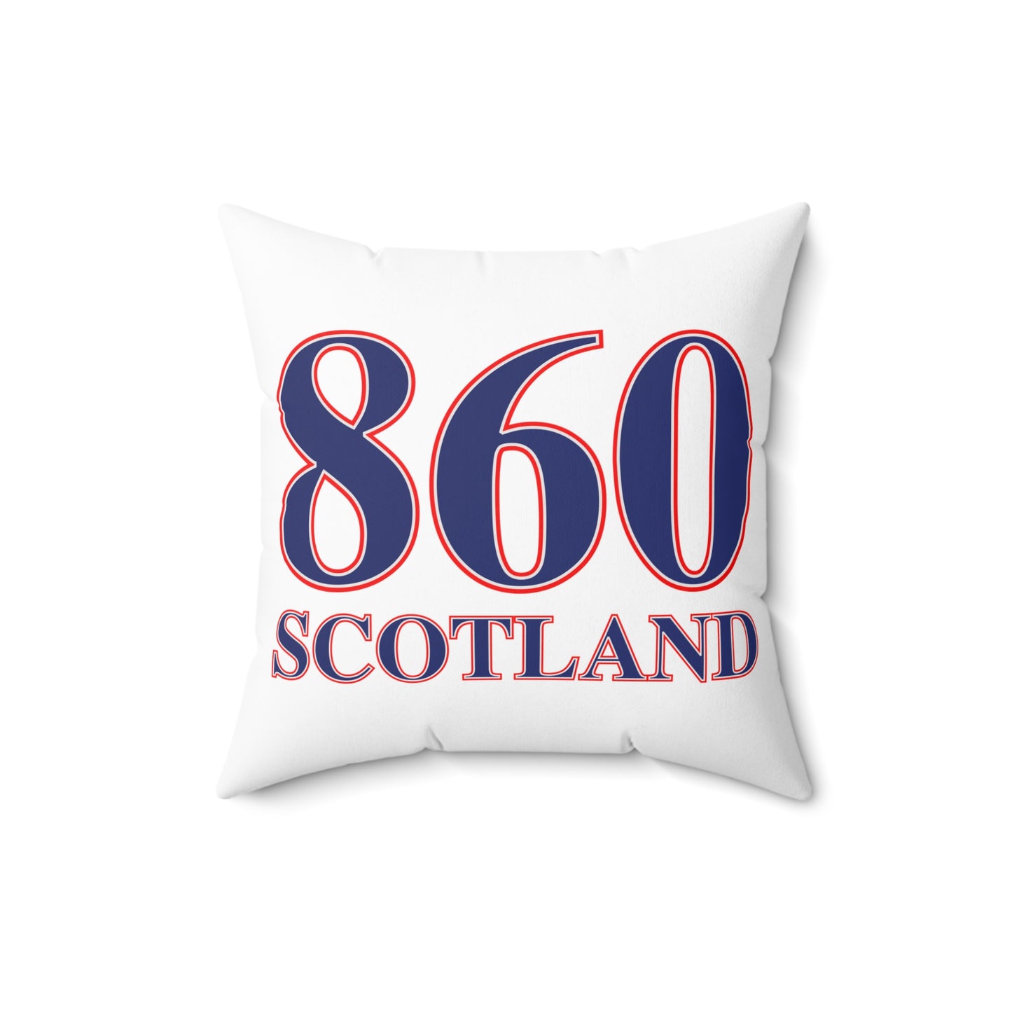 860 Scotland Red, White & Blue  Spun Polyester Square Pillow
