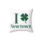 I Clover Newtown Spun Polyester Square Pillow