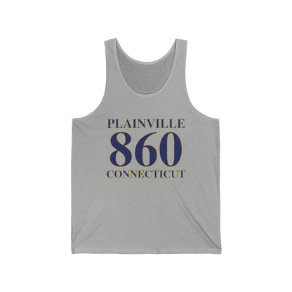 Plainville 860 Connecticut Unisex Jersey Tank Top
