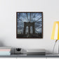 In the middle of the bridge Gallery Canvas Wraps, Square Frame