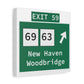 Vintage WCP Exit 59 Sign Matte Canvas, Stretched, 1.25"