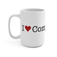 I Heart Compo Beach. Mug 15oz