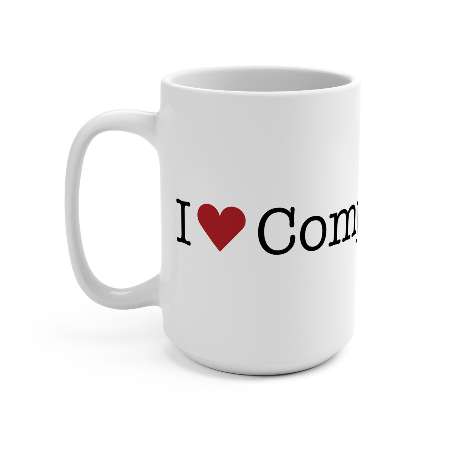 I Heart Compo Beach. Mug 15oz
